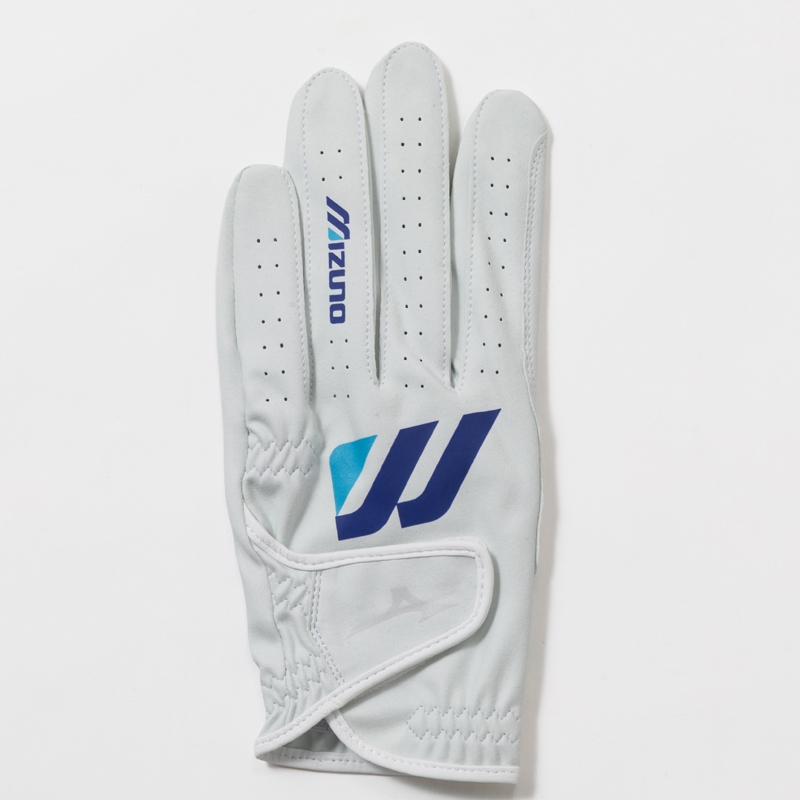MIZUNO×NEW VINTAGE GOLF MONOGRAM "M" Logo Golf Glove スエード調合成皮革ゴルフグローブ（左手用） / ホワイト