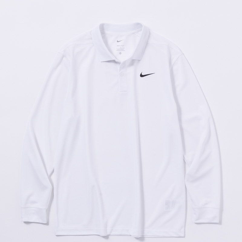 NIKE Dri-FIT ビクトリーロングスリーブポロ ホワイト