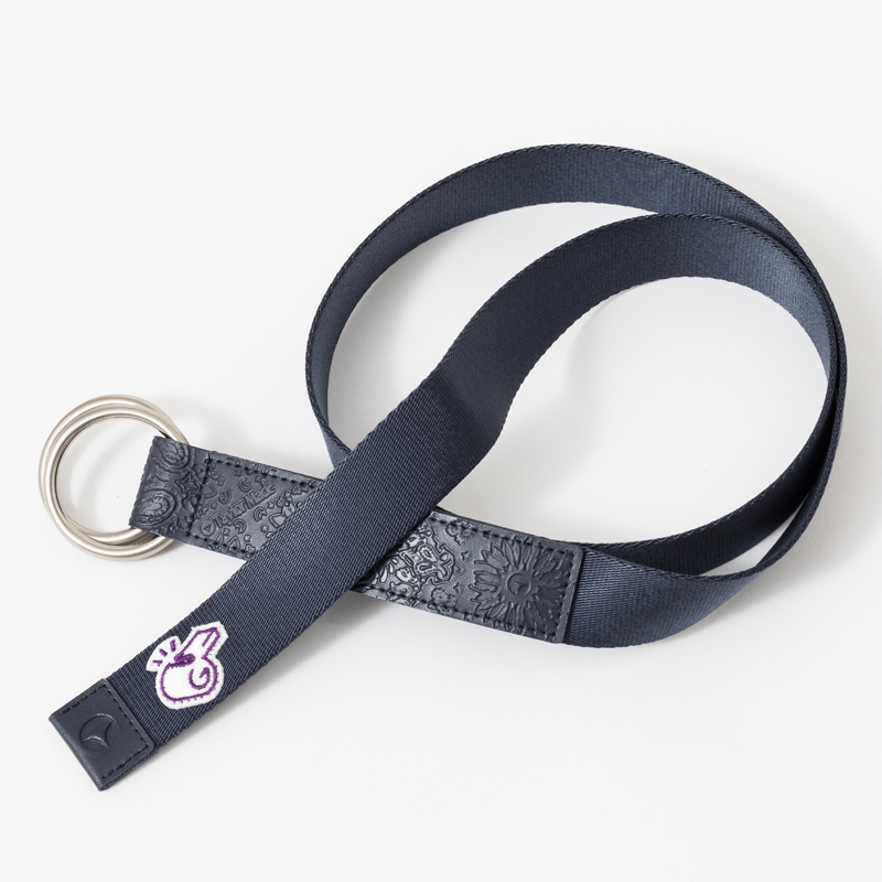 TaylorMade×Kuchibue Golf Gentleman ヘリテイジリングテープベルト ネイビー