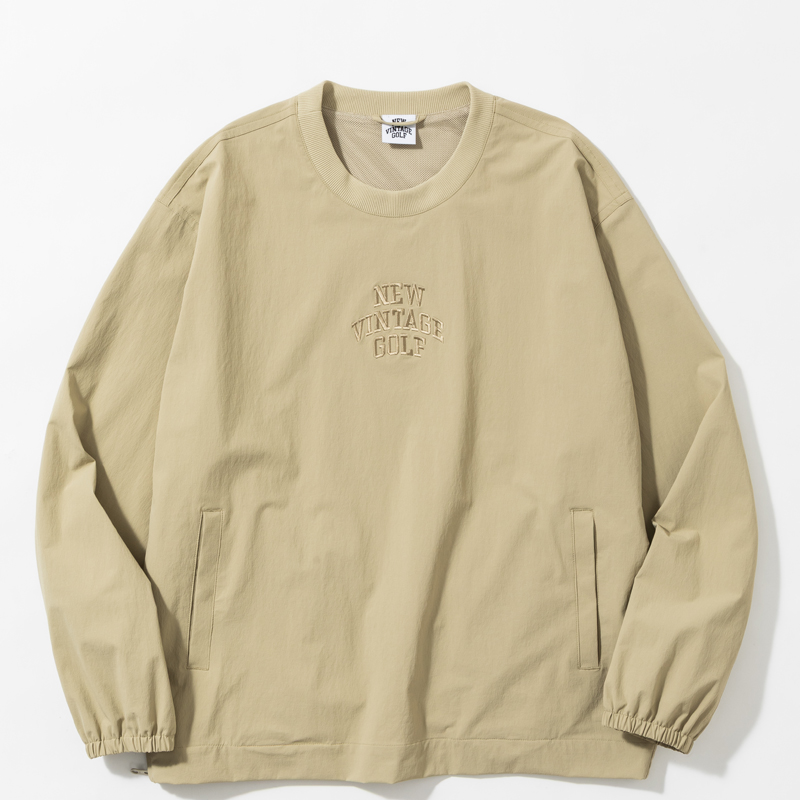 NEW VINTAGE GOLF ナイロンプルオーバージャケット カーキ