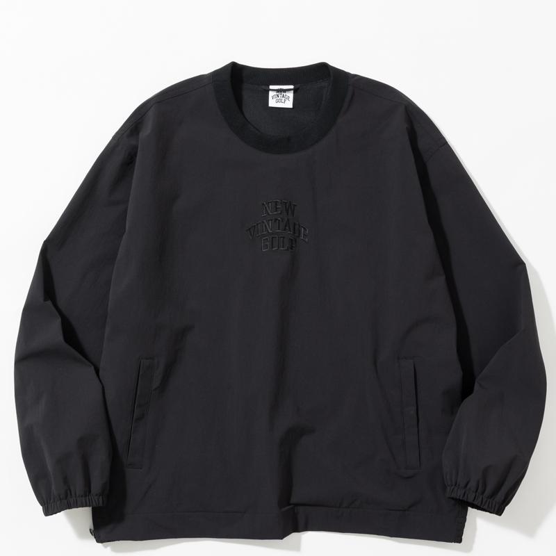 NEW VINTAGE GOLF ナイロンプルオーバージャケット ブラック