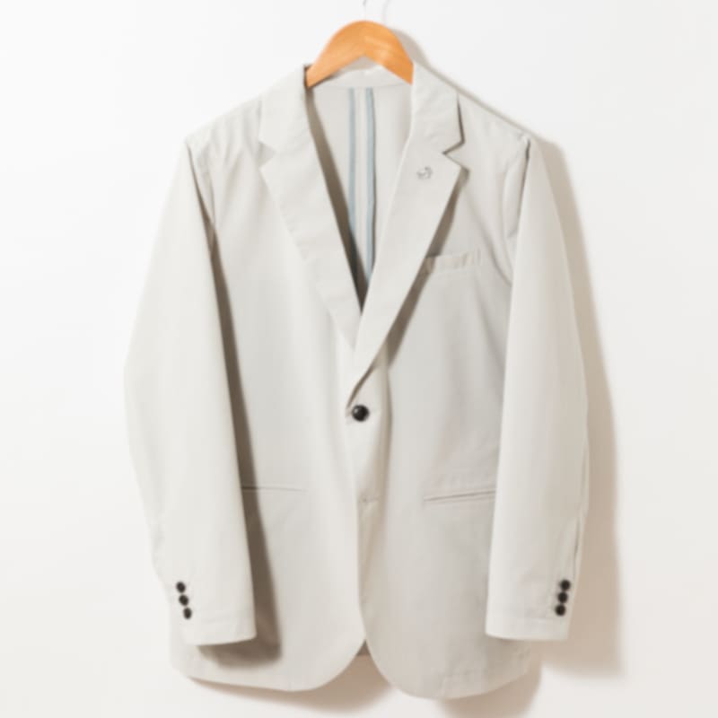O.T.F× Kuchibue Golf Gentleman the “HUT” edition SINGLE TAILORED JACKET ライトグレー【GO/LOOK!限定販売】