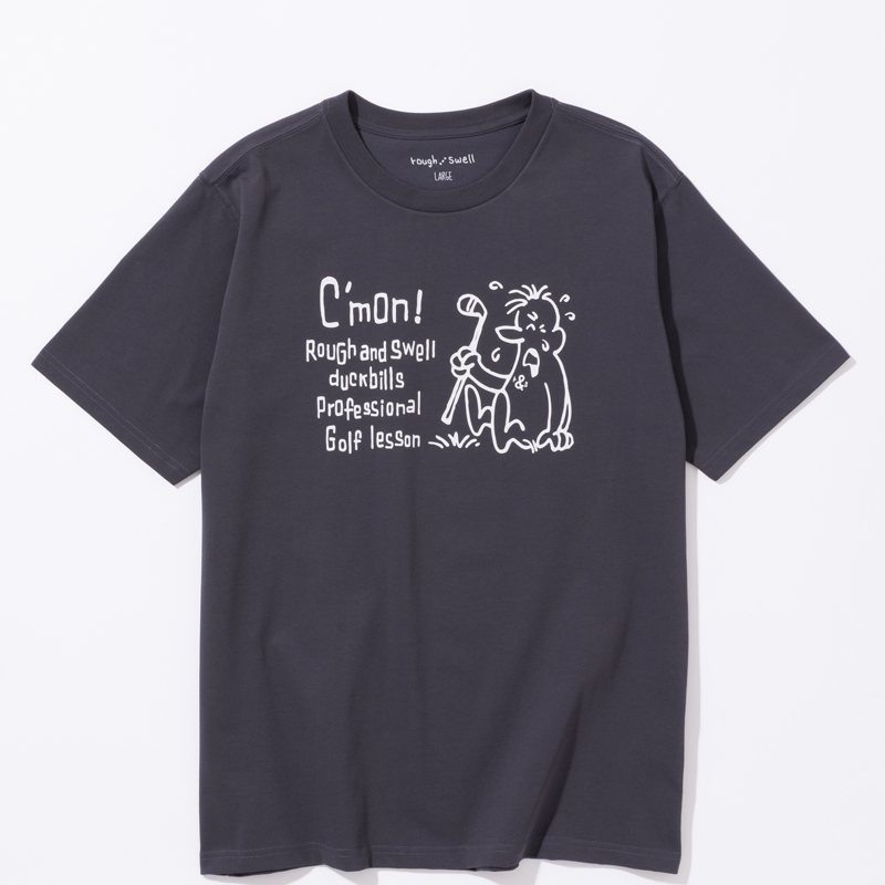 rough & swell LESSONS TEE / CHARCOAL