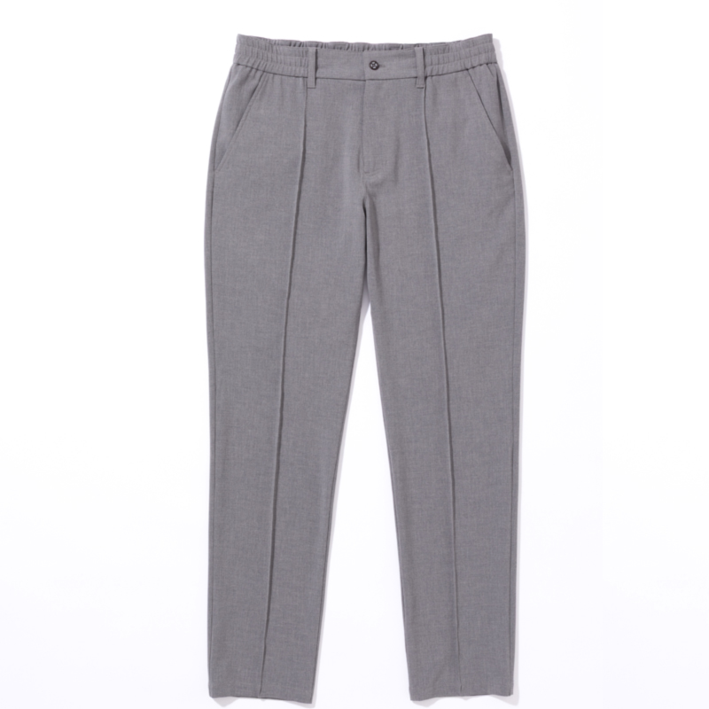 TRATTO クールモーション【ピンタックテーパードパンツ】 グレー