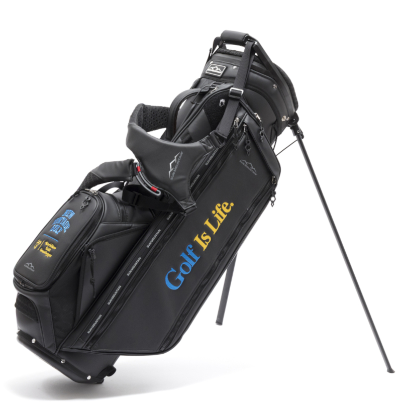 NEW VINTAGE GOLF×SUN MOUNTAIN×Kuchibue Golf Gentleman 『Golf Is Life 』キャディバッグ □ ブラック【GO/LOOK!限定販売】