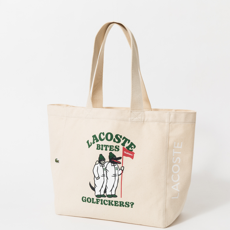 LACOSTE x Golfickers Tote Bag ベージュ