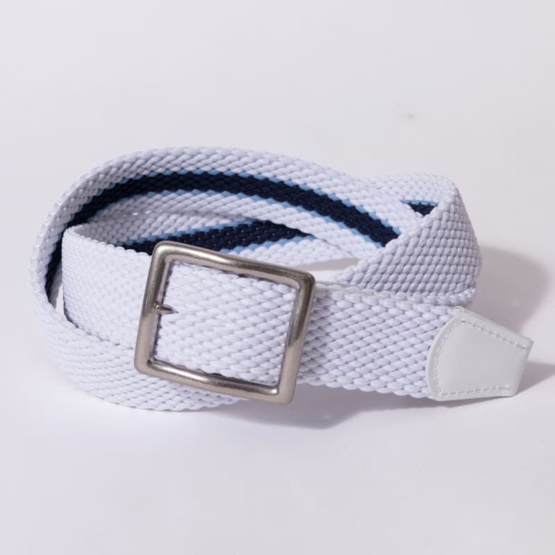 rough & swell TRICOLOR MESH BELT ホワイト