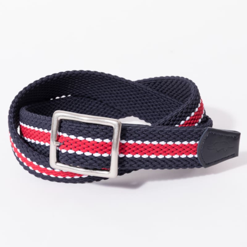 rough & swell TRICOLOR MESH BELT ネイビー