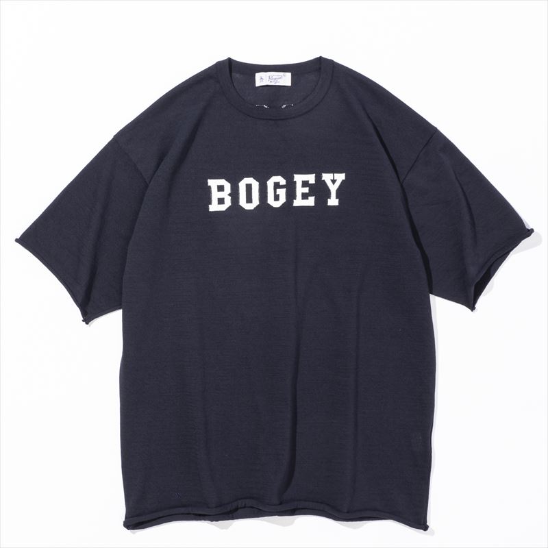 【GO/LOOK!限定】Munsingwear GO BOGEY ニットTシャツ ネイビー