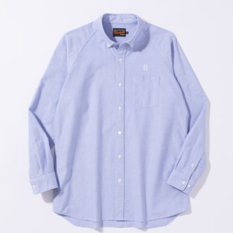 rough & swell BASIC B.D. SHIRT ブルー