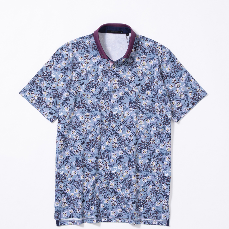 GREYSON DESERT FLORAL POLO / BONNEVILLE