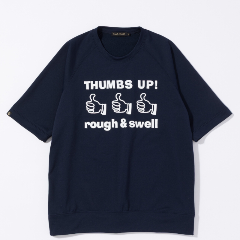 rough & swell THUMBS UP SWEAT ネイビー