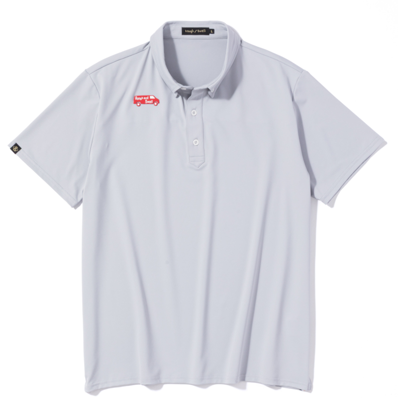 rough & swell RED BUS TOUR POLO アイスグレー