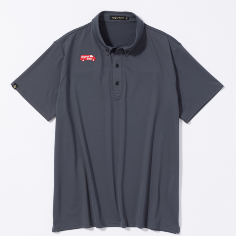 rough & swell RED BUS TOUR POLO ダークグレー