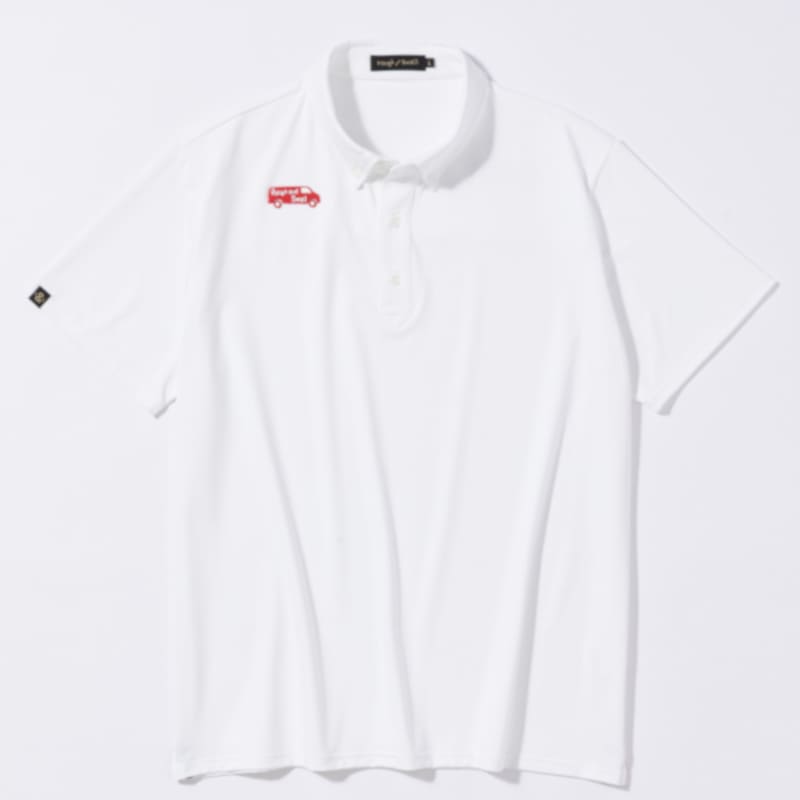 rough & swell RED BUS TOUR POLO ホワイト