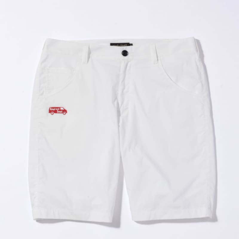 rough & swell RED BUS TOUR SHORTS ホワイト