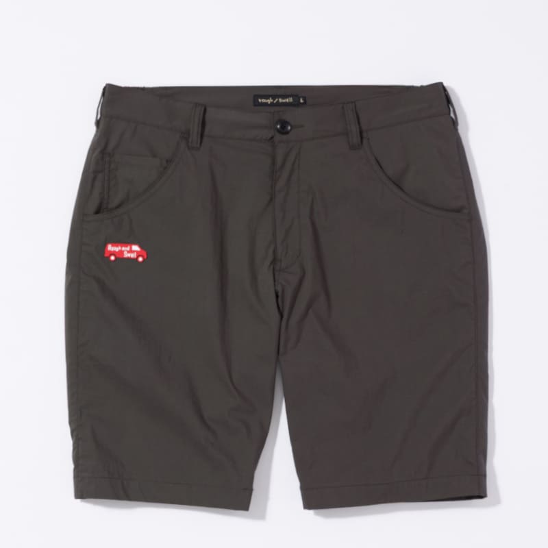 rough & swell RED BUS TOUR SHORTS チャコール