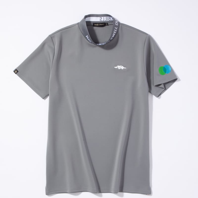rough & swell COLLAR LOGO MOCK グレー