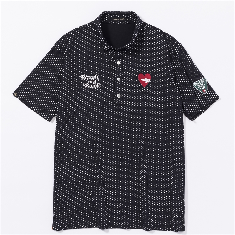 rough & swell G.D.C. DOTS POLO ブラック