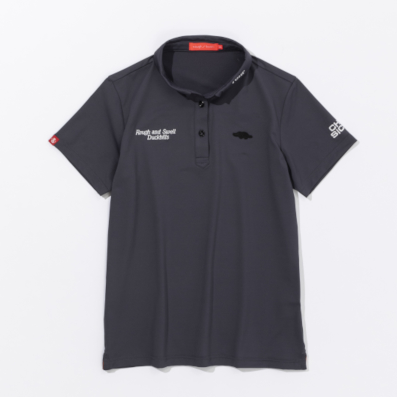【for WOMEN】rough & swell CHIC SICK TOUR POLO チャコールグレー