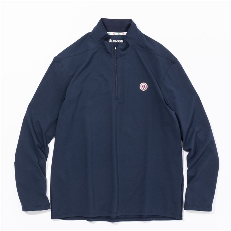 MAGGIA 3/4 ZIP PULLOVER ネイビー