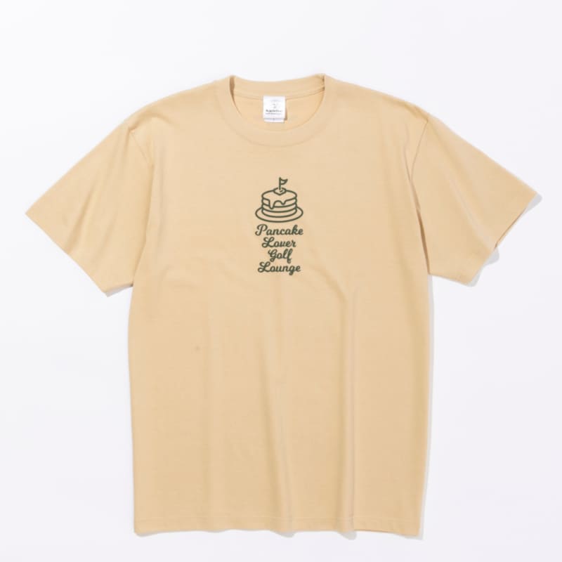 【レディスサイズ】 Kuchibue Golf Gentleman  Pancake Lover Tシャツ  ベージュ