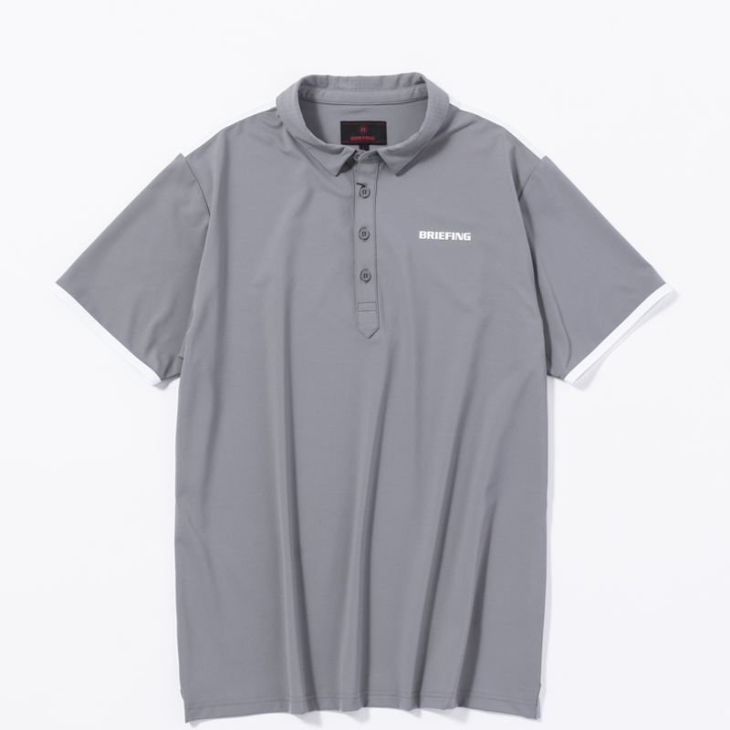 BRIEFING PUNCHING MESH SHIRT グレー【GO/LOOK!限定販売】