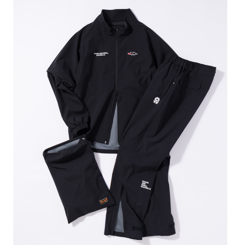 rough & swell WHO CARES RAIN SUIT ブラック