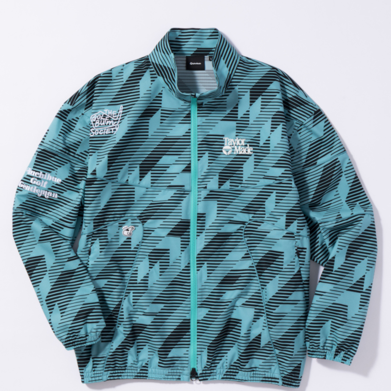 TaylorMade×Kuchibue Golf Gentleman ヘリテージ90’S パイピングジャケット グリーン×柄
