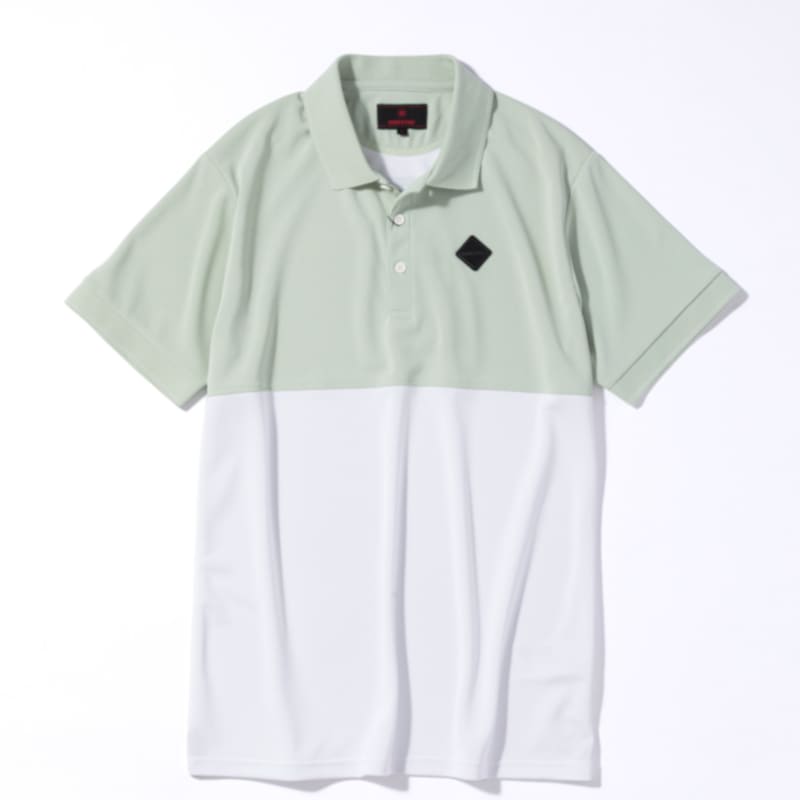 BRIEFING MENS BI-COLOR POLO グリーン