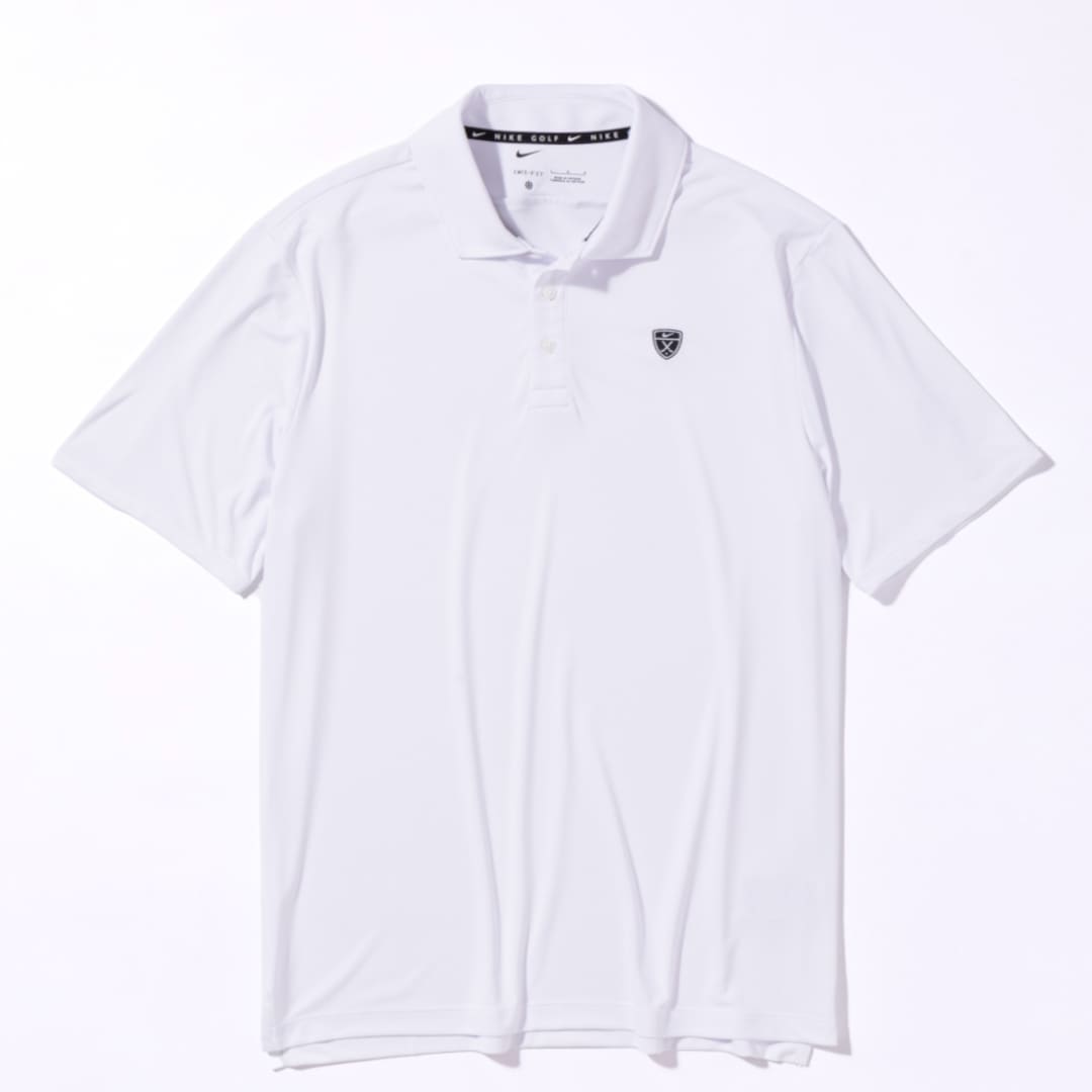 NIKE Dri-FIT パー ソリッドゴルフポロ ホワイト