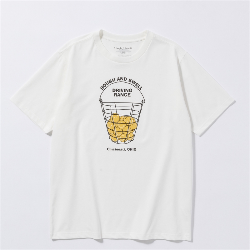 rough & swell DRIVING RANCE TEE ホワイト