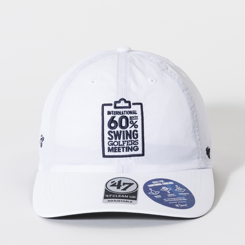 Kuchibue Golf Gentleman INTERNATIONAL 60% SWING GOLFERS MEETING brrr°ホワイト×ネイビー【GO/LOOK!限定販売】