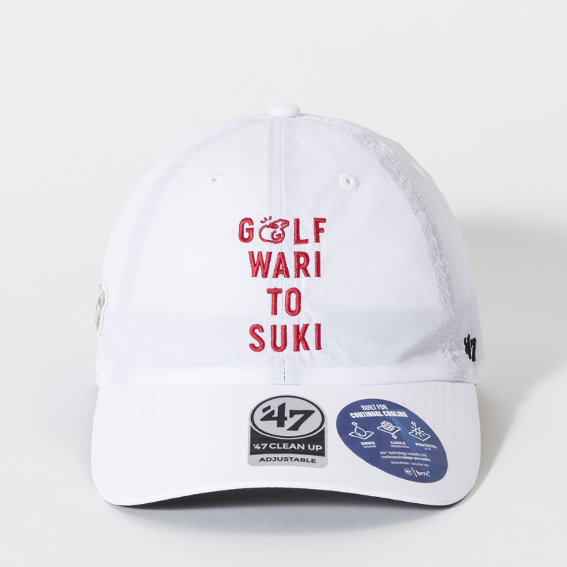 Kuchibue Golf Gentleman GOLF WARI TO SUKI  brrr°ホワイト×レッド【GO/LOOK!限定販売】