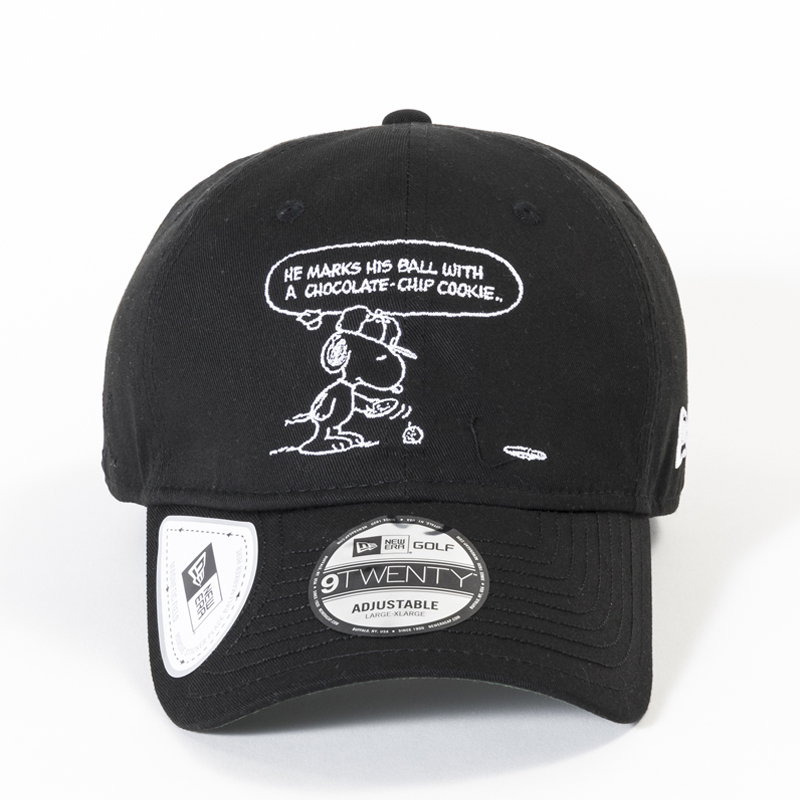 NEWERA 9TWENTY On Par PEANUTS ピーナッツ クッキー / ブラック
