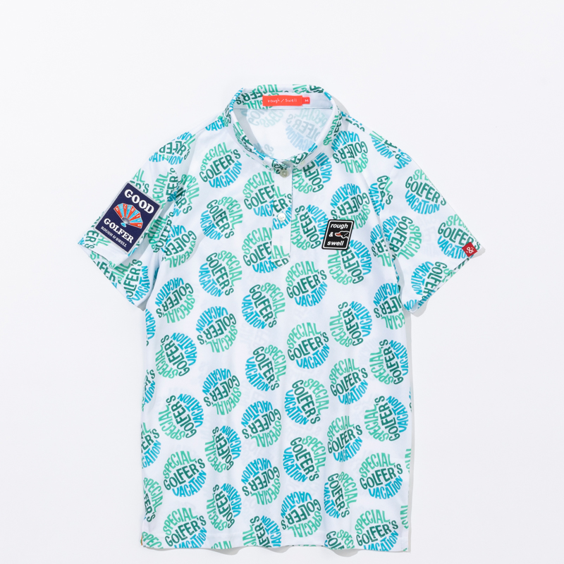 【for WOMEN】rough & swell VACATION POLO グリーン