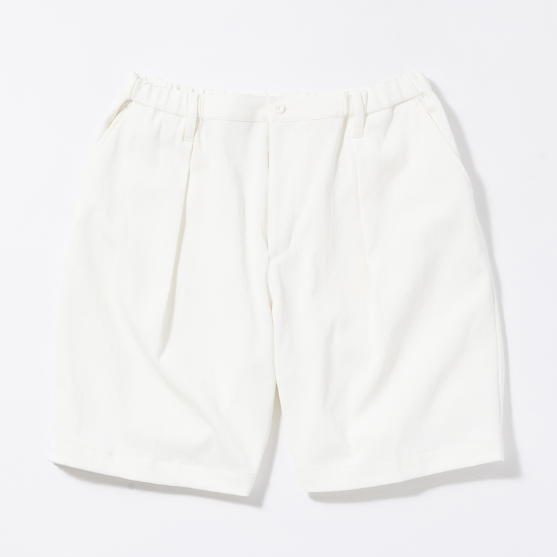 BRIEFING MENS WIDE SHORT PANTS / WHITE