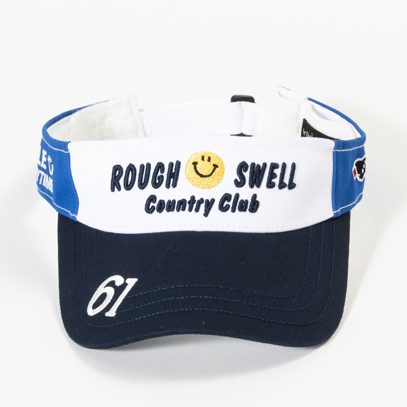 rough & swell SMILE SUN VISOR ブルー