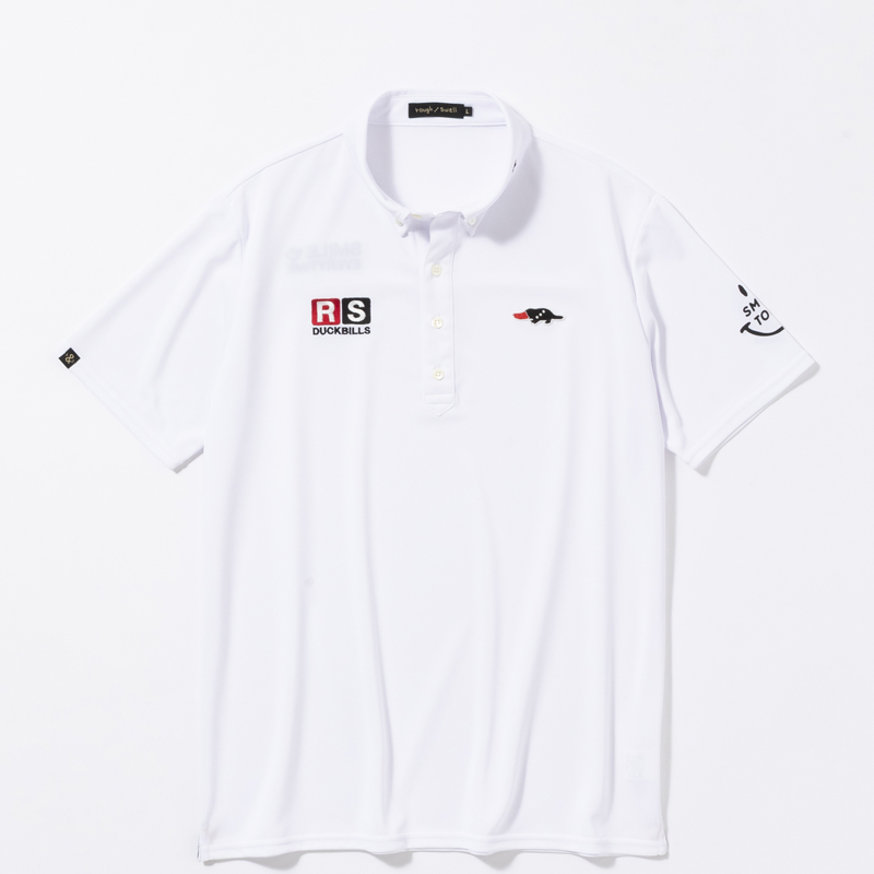 rough & swell SMILE TOUR POLO ホワイト