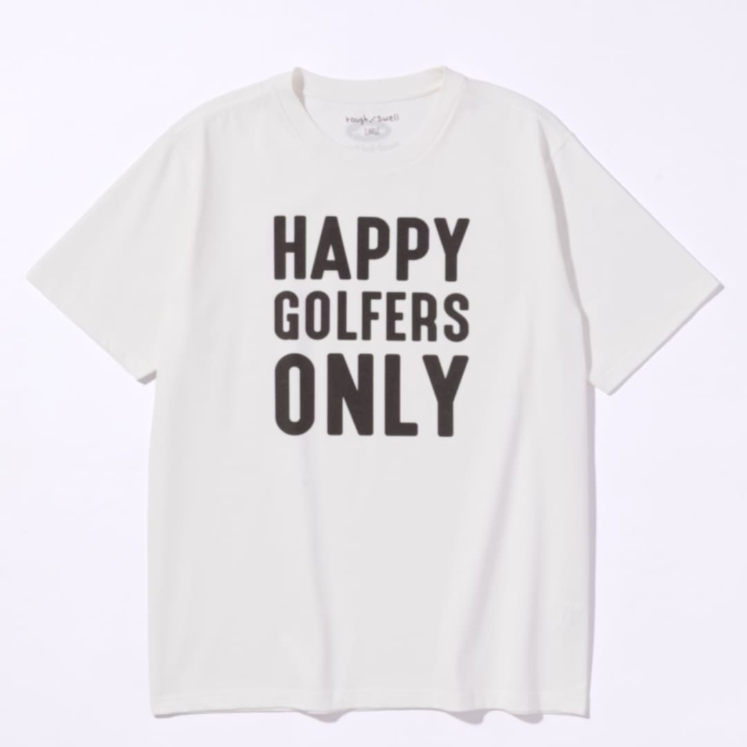 rough & swell HAPPY GOLFERS TEE ホワイト