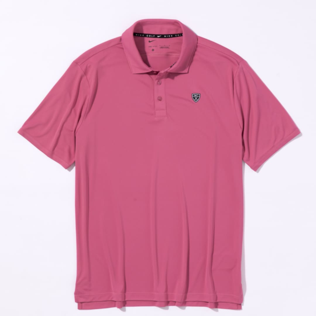 NIKE Dri-Fit パーソリッド ゴルフポロ ピンク