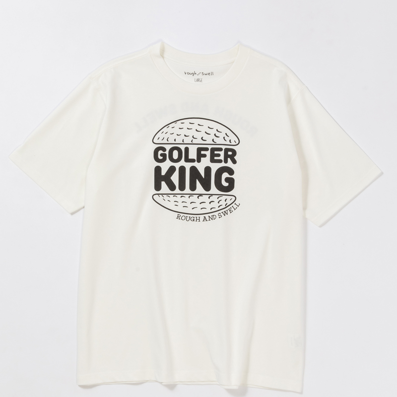 rough & swell GOLFER KING TEE ホワイト
