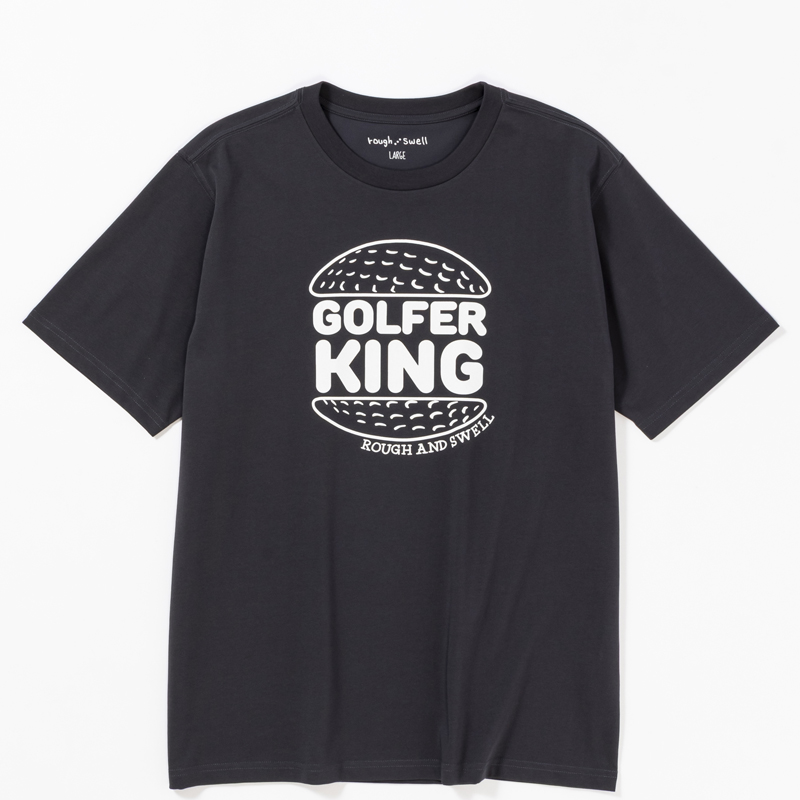 rough & swell GOLFER KING TEE チャコール