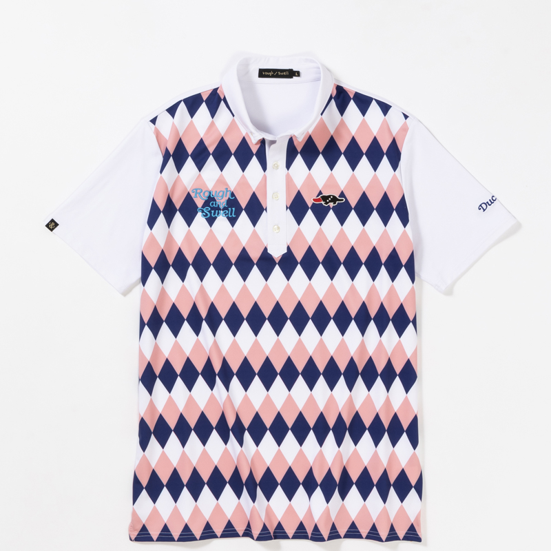 rough & swell HARLEQUIN POLO ネイビー