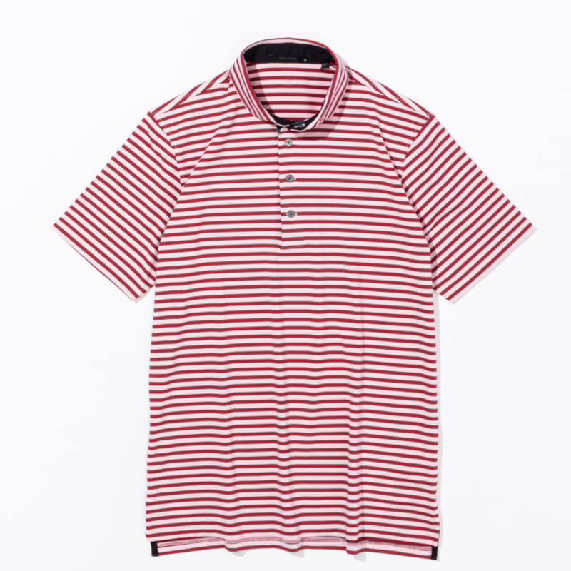 GREYSON MANISTEE POLO ピンク×レッド ボーダー