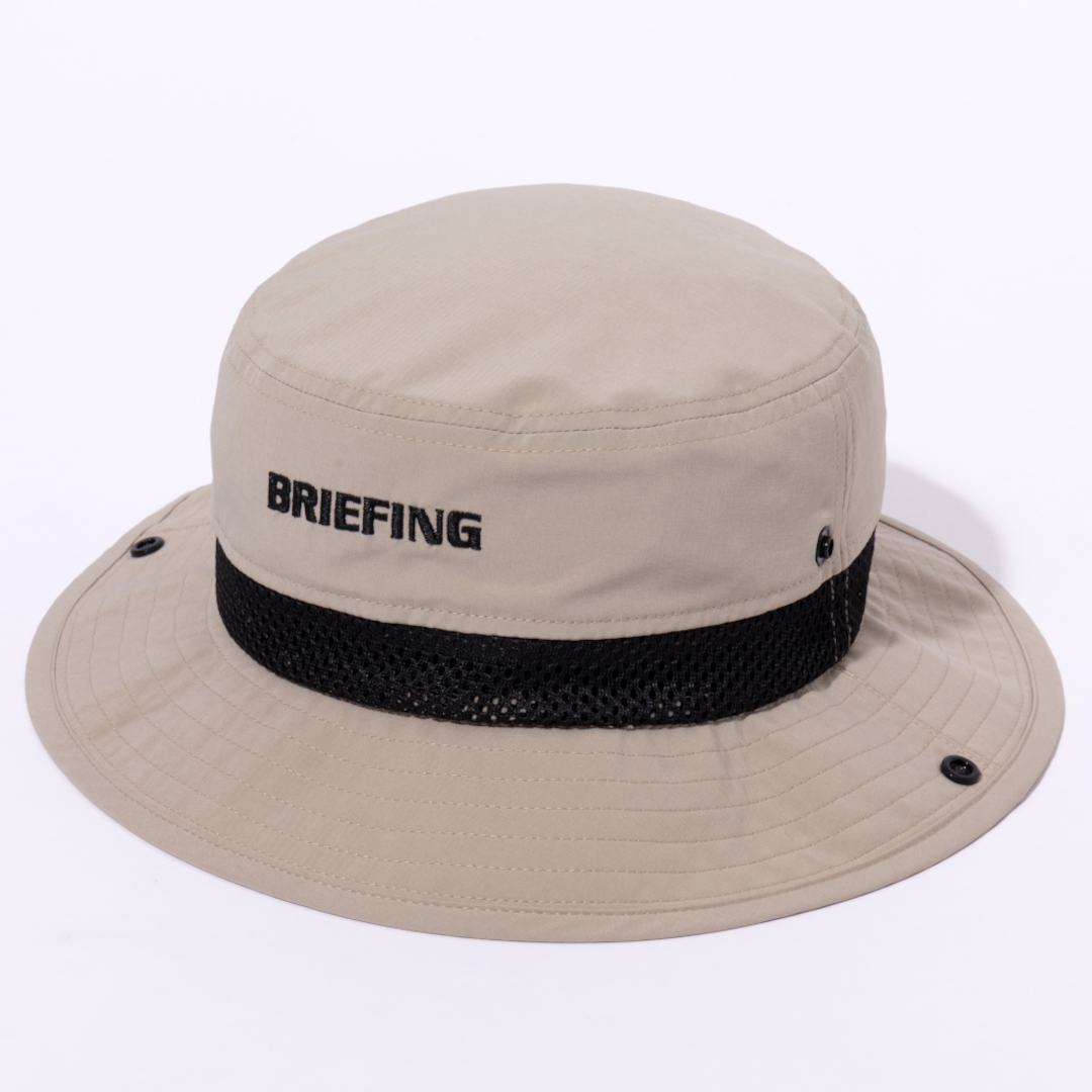 BRIEFING MEN'S COOLCORE SUNGUARD MESH HAT ベージュ