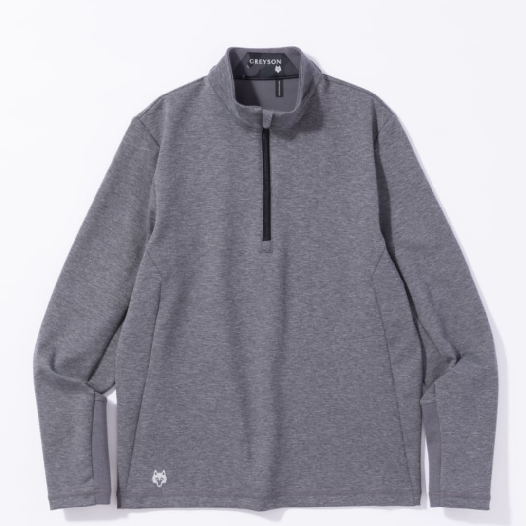 GREYSON SEQUOIA 1/4 ZIP / SMOKE HEATHER