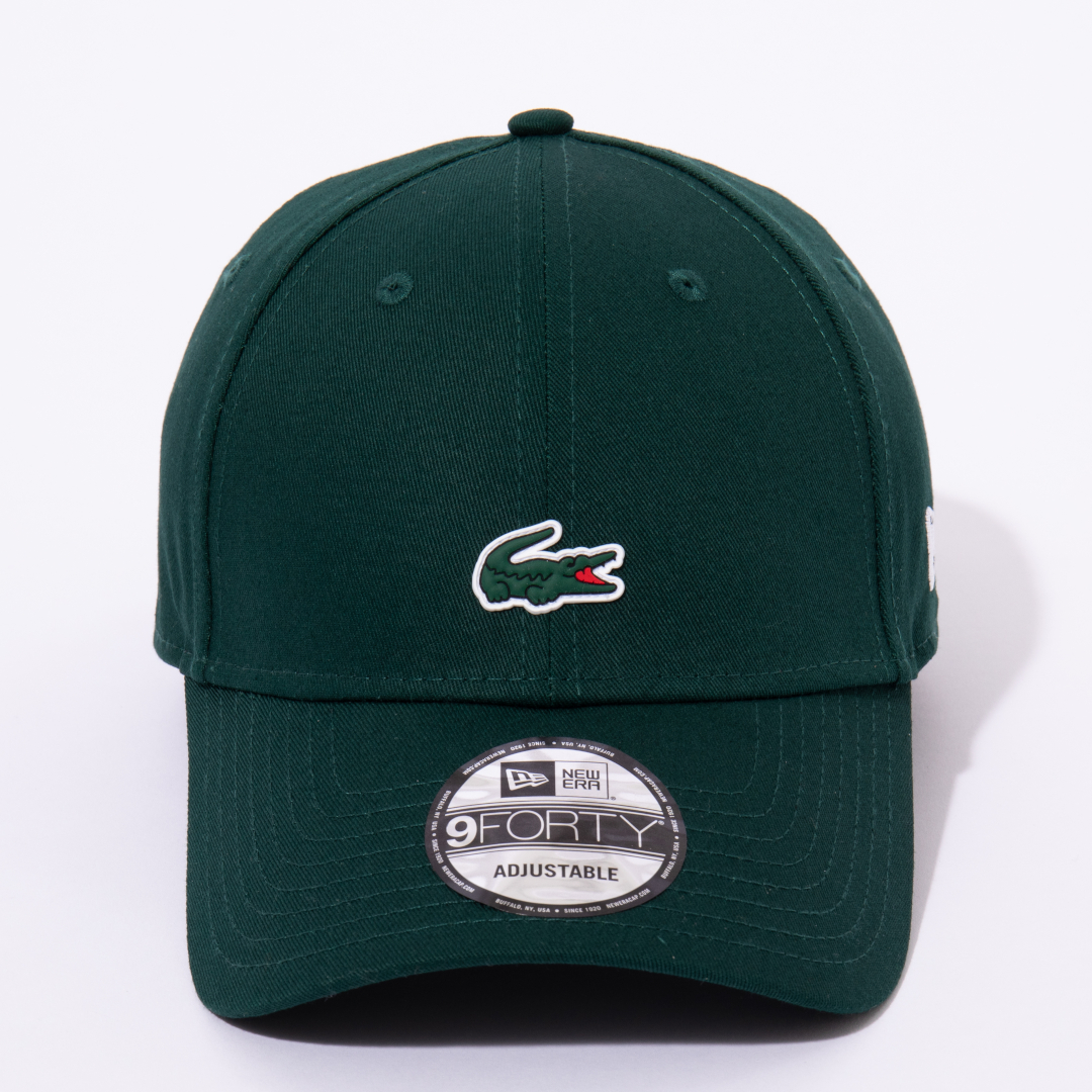 LACOSTE×NEWERA 9FORTY Golf Cap ダークグリーン