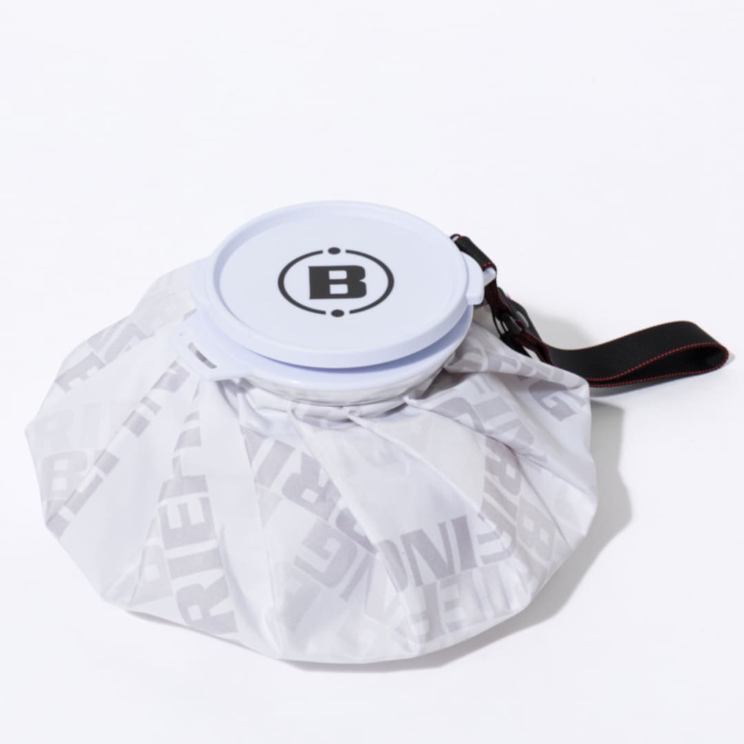 BRIEFING SHADOW LOGO JQ ICE PACK シャドウロゴ ジャカード アイスパック / WHITE