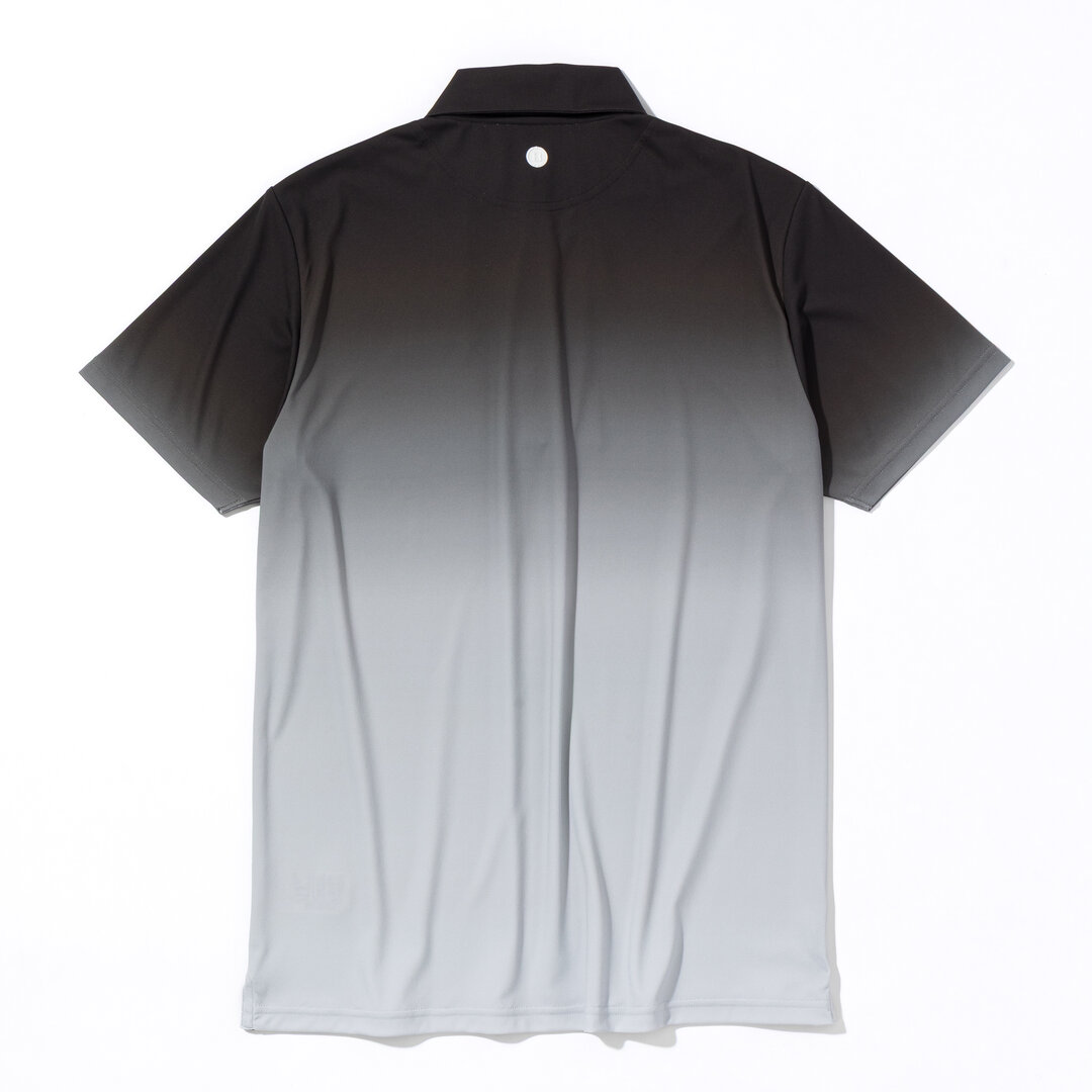 BRIEFING MENS GRADATION SHIRT BLACK 胸元ロゴ